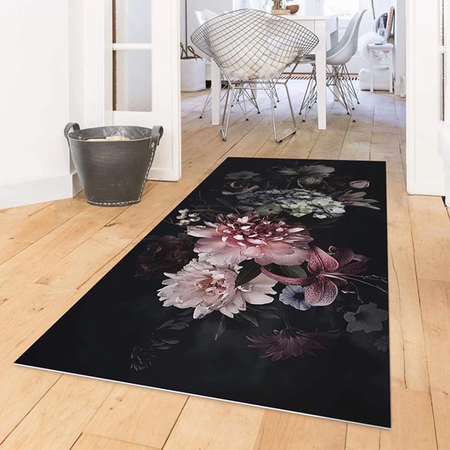 Vinyl Floor Mat flower