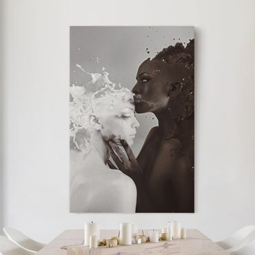 Print on canvas - Milk & Coffee Kiss