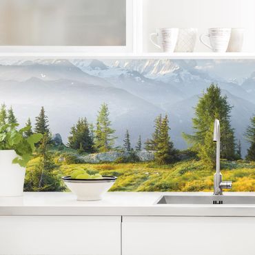 Kitchen wall cladding - Émosson Wallis Switzerland