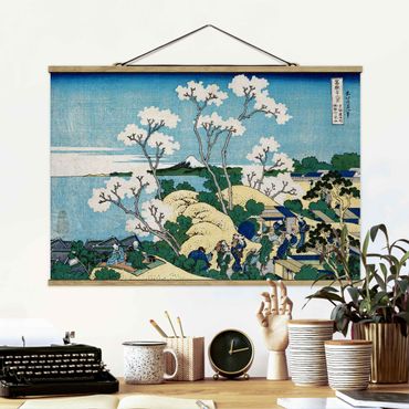 Fabric print with poster hangers - Katsushika Hokusai - The Fuji Of Gotenyama