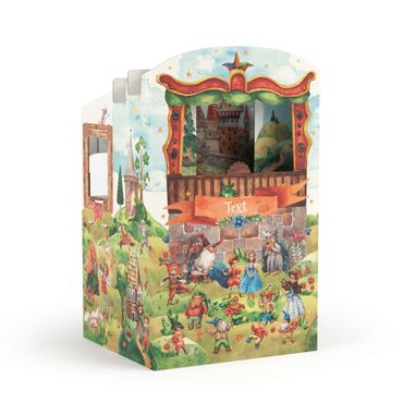 FOLDZILLA cardboard puppet theatre - Personalised - Fairy-tale Theatre