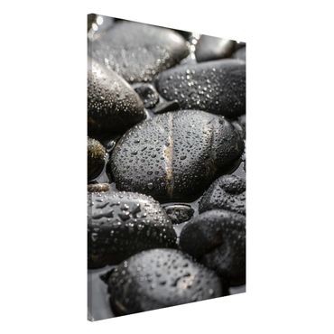 Magnetic memo board - Black Stones In Water