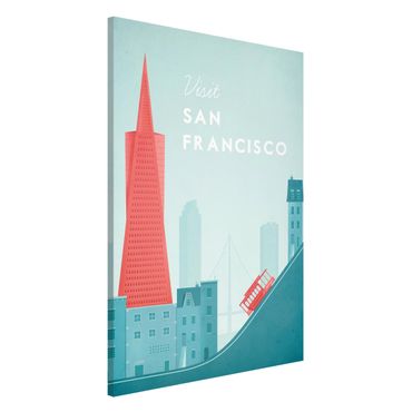 Magnetic memo board - Travel Poster - San Francisco