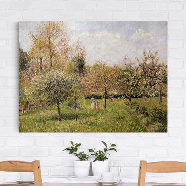 Canvas print - Camille Pissarro - Spring In Eragny