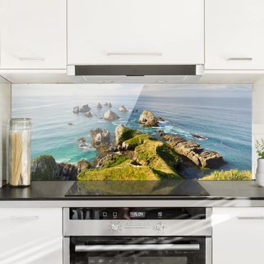 Glass Splashback - Nugget Point In New Zealand - Panoramic