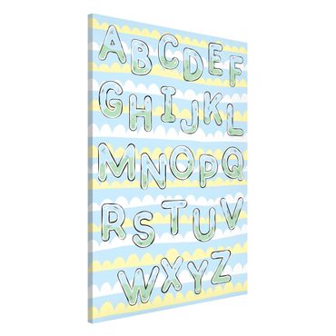Magnetic memo board - I Am Learning The Alphabet From A To Z