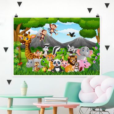 Poster - Wild Jungle Animals