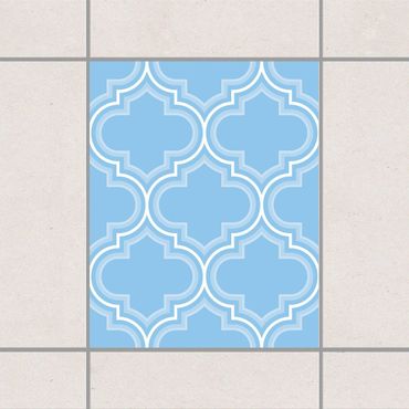 Tile sticker - Retro Light Blue Morocco