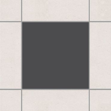 Tile sticker - Colour Dark Grey