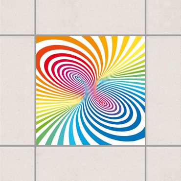 Tile sticker - Colour Vortex