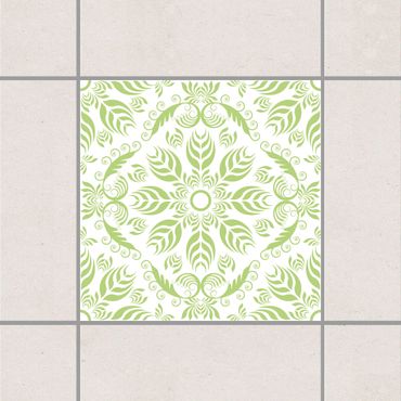 Tile sticker - Rosamunde White Spring Green