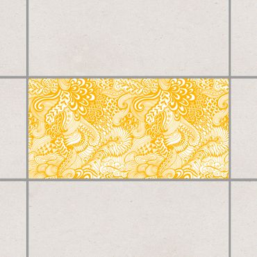 Tile sticker - Poseidon's Garden Melon Yellow