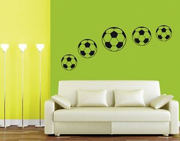 Wall sticker -  No.BR197 Footballs
