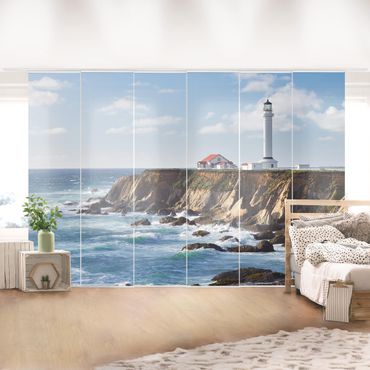 Sliding panel curtains set - Point Arena Lighthouse California