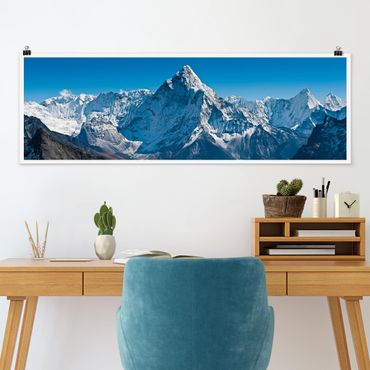 Panoramic poster nature & landscape - The Himalayas