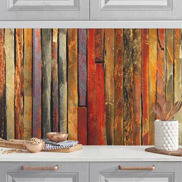 Kitchen wall cladding - Stack of Planks