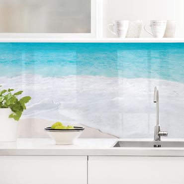 Kitchen wall cladding - Blue Wave