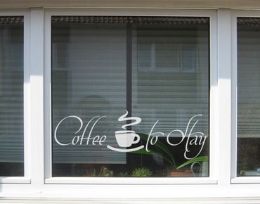 Window sticker - No.UL419 Coffee to Stay 2