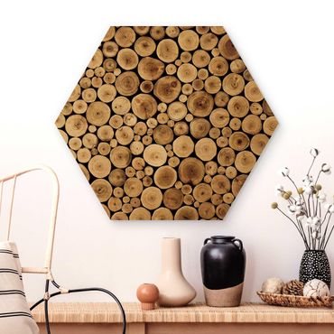 Wooden hexagon - Homey Firewood
