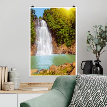 Poster nature & landscape - Waterfall Romance