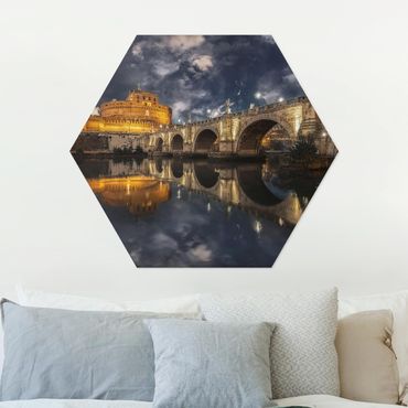 Alu-Dibond hexagon - Ponte Sant'Angelo In Rome