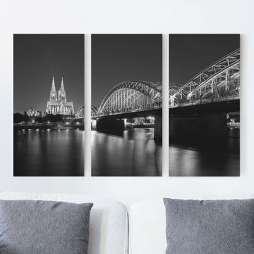 Print on canvas 3 parts - Cologne At Night II