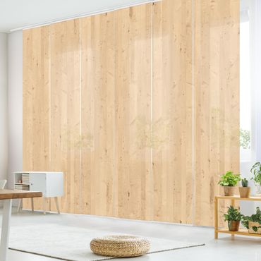 Sliding panel curtains set - Apple Birch