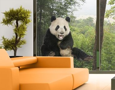 Window sticker - Laughing Panda