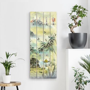 Coat rack - Japanese Watercolour Drawing Bamboo Forest