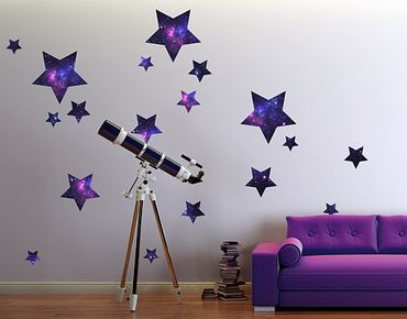 Wall sticker - No.542 Stars Galaxie 18s Set