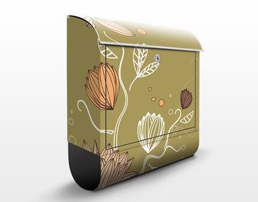 Letterbox - Art Nouveau Flower