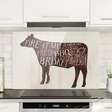 Glass Splashback - Farm BBQ - Cow - Landscape 2:3
