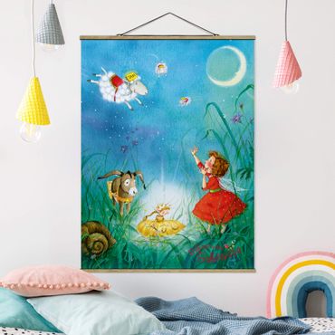 Fabric print with poster hangers - Little Strawberry Strawberry Fairy - Sleep Taxi