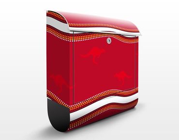 Letterbox - Red Kangaroo Pattern