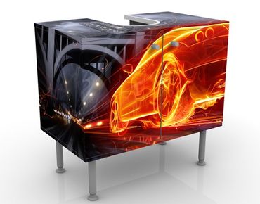 Wash basin cabinet design - Fire Car