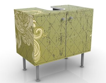 Wash basin cabinet design - Floral Baroque