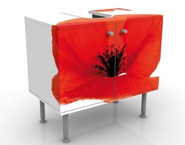 Wash basin cabinet design - Charming Poppies