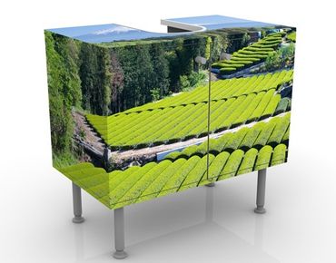 Wash basin cabinet design - Tea Fields In Front Of The Fuji