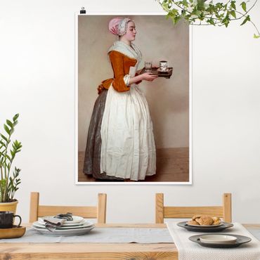 Poster art print - Jean Etienne Liotard - The Chocolate Girl