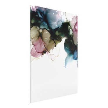 Print on aluminium - Floral Arches With Gold