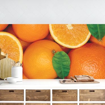 Kitchen wall cladding - Juicy oranges