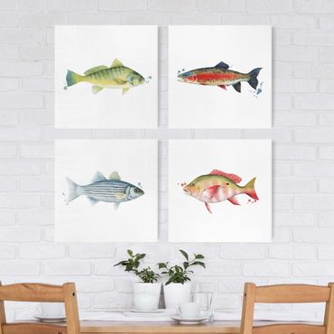 Print on canvas - Ink Trap - Fish Set I