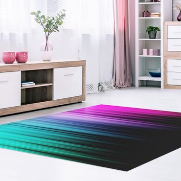 Vinyl Floor Mat - Rainbow Display - Square Format 1:1
