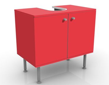 Wash basin cabinet design - Colour Carmin