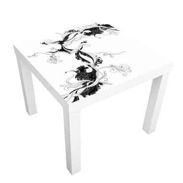 Adhesive film for furniture IKEA - Lack side table - Tendril In Ink