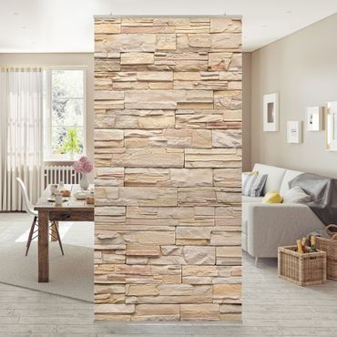 Room divider - Asian Stonewall - High Bright Stonewall Made Of Cosy Stones