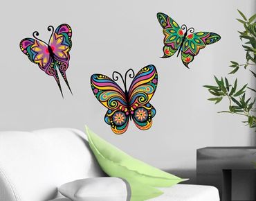 Wall sticker - No.BP23 Mandala Butterflies
