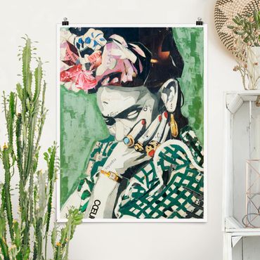 Poster art print - Frida Kahlo - Collage No.3