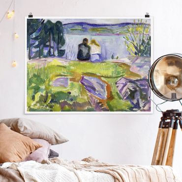 Poster - Edvard Munch - Spring (Love Couple On The Shore)