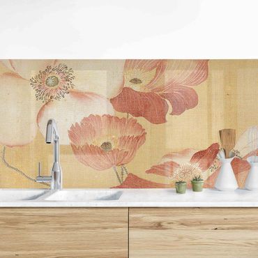 Kitchen wall cladding - Yun Shouping - Poppy Flower